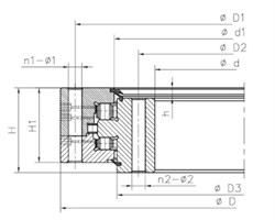 Опорно-поворотный подшипник 130.25.630 3950
