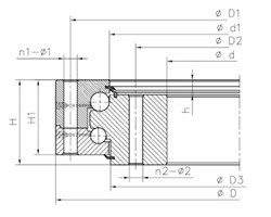 Опорно-поворотный подшипник 020.30.900 3953